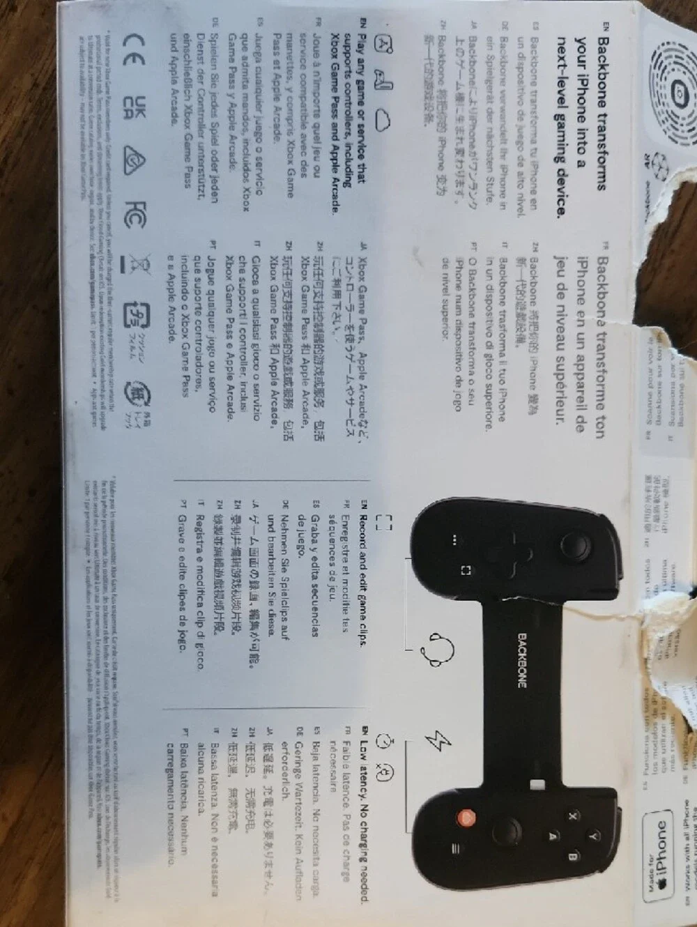 Backbone Mobile Game Controller - Black